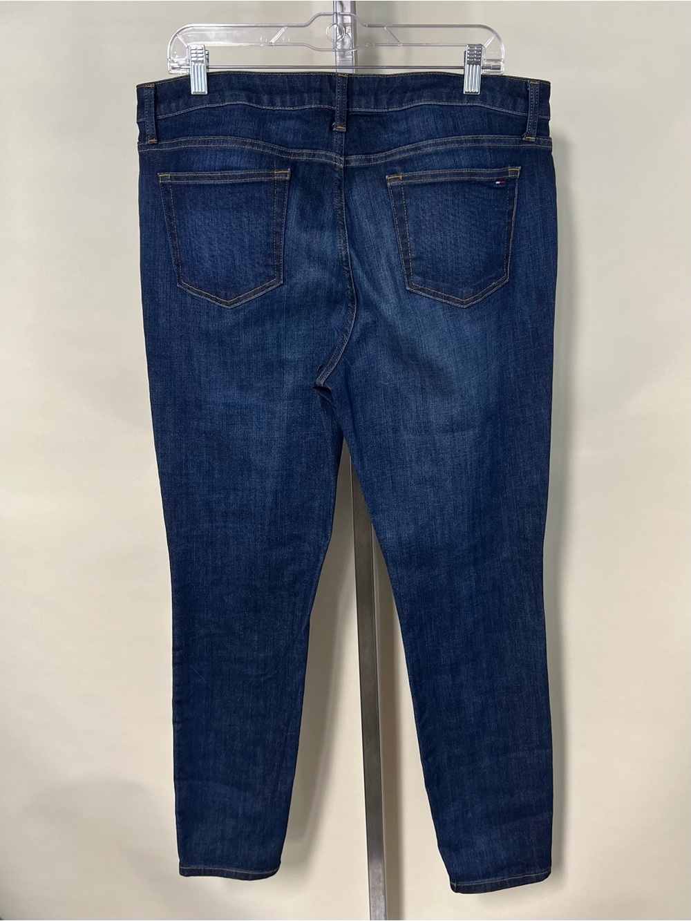 Tommy Hilfiger Size 16 High Rise Stretch Medium Wash Denim Skinny Jeans - Picture 10 of 16